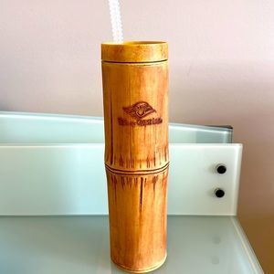 Disney Cruise Line Castaway Cay Bamboo Drink Container with Straw